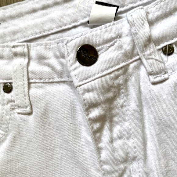 Womens White Straight Leg Jeans - Picture 3 of 10